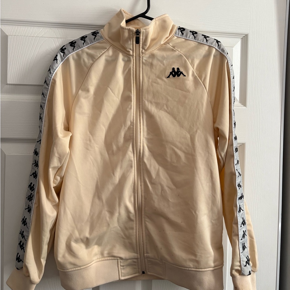 Kappa Cream Zip-Up Jacket